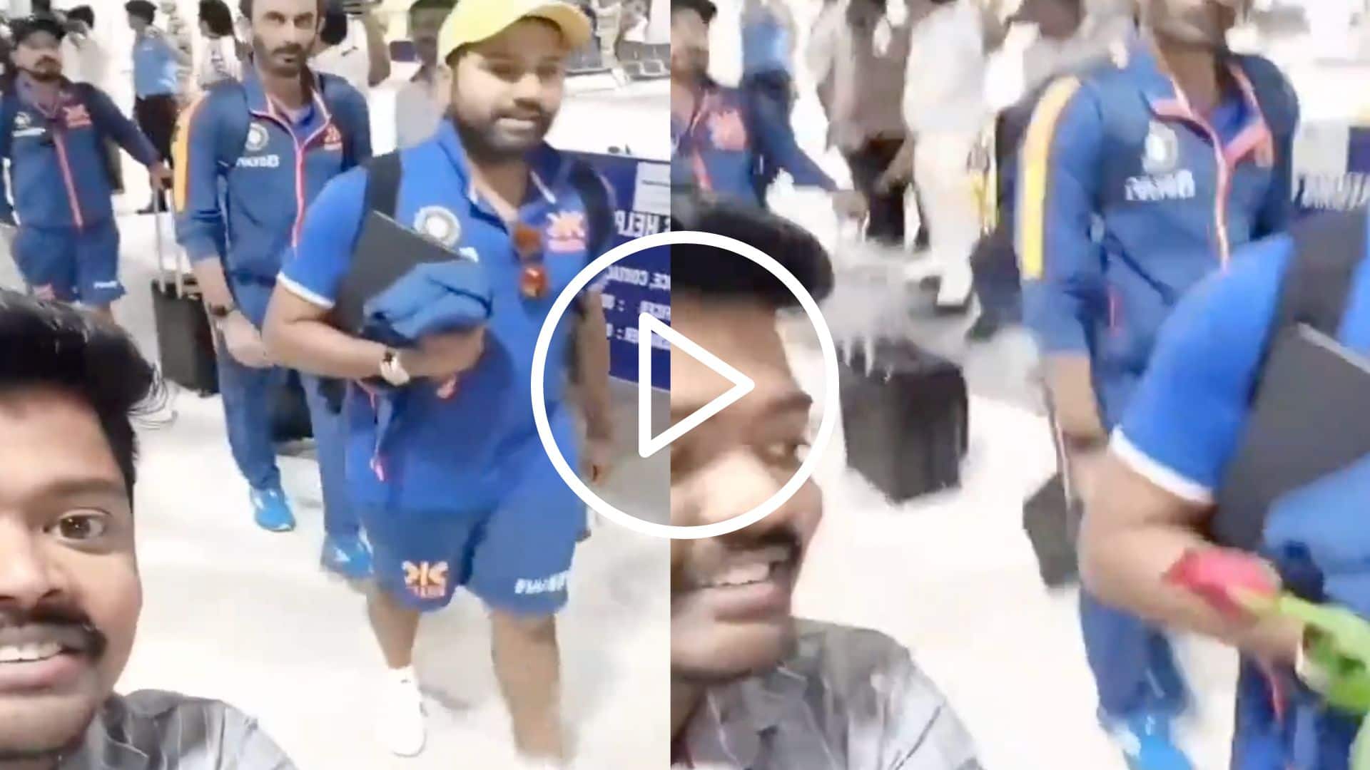 [Watch] When Rohit Sharma Gifted A Rose; Hilariously Proposed a Fan